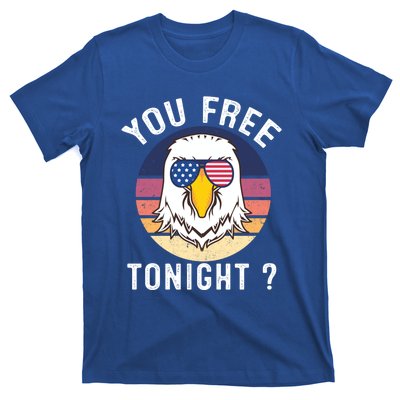 Bald Eagle Usa Flag Sunglasses Funny You Free Tonight ? Cute Gift T-Shirt