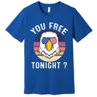 Bald Eagle Usa Flag Sunglasses Funny You Free Tonight ? Cute Gift Premium T-Shirt