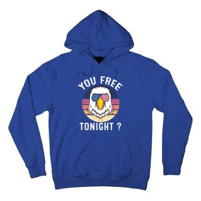 Bald Eagle Usa Flag Sunglasses Funny You Free Tonight ? Cute Gift Tall Hoodie