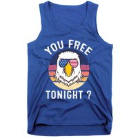 Bald Eagle Usa Flag Sunglasses Funny You Free Tonight ? Cute Gift Tank Top