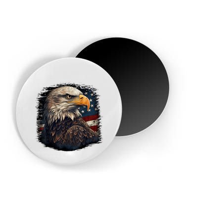 Bald Eagle Us American Flag 4th Of July Proud Patriotic Magnet