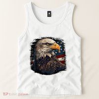 Bald Eagle Us American Flag 4th Of July Proud Patriotic Tank Top
