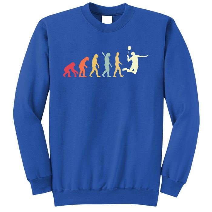 Badminton Evolution Vintage Retro Sports Funny Badminton Gift Sweatshirt