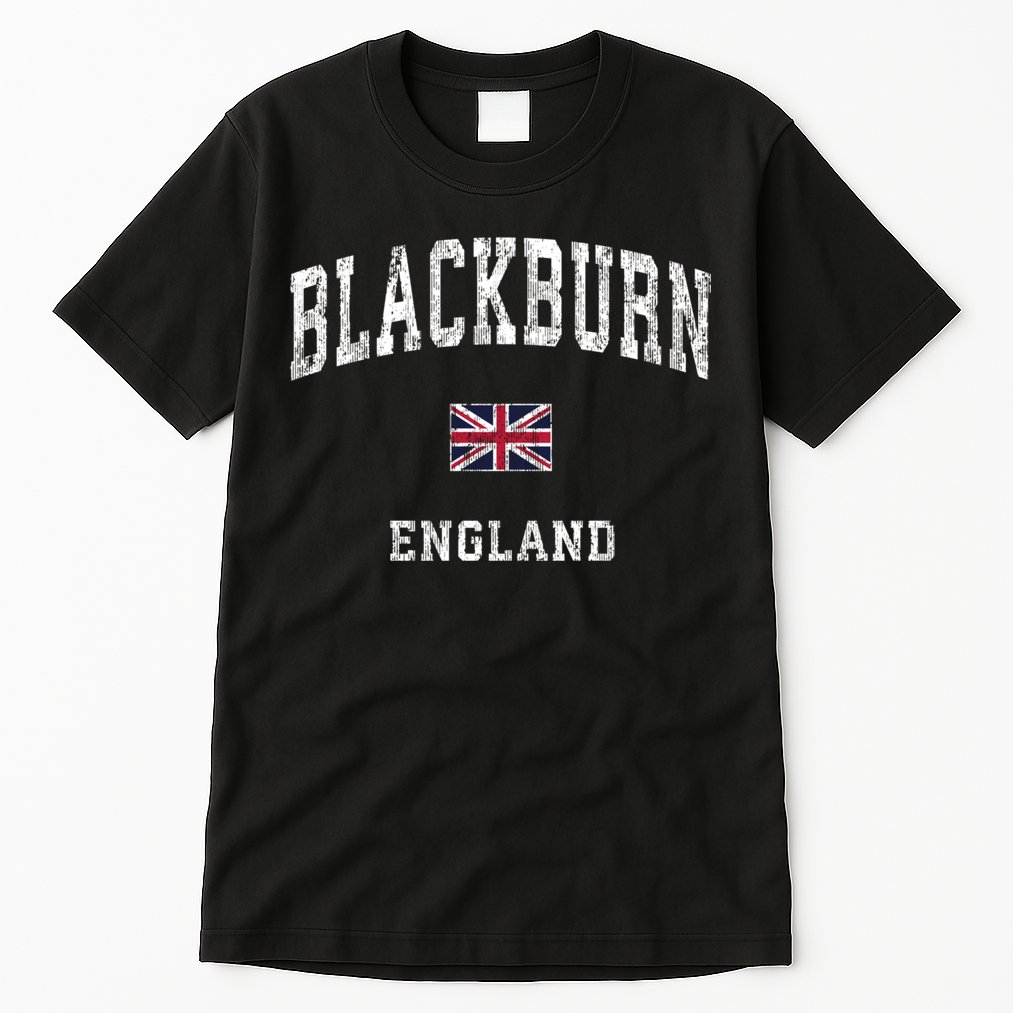 Blackburn England Vintage Athletic Sports Tall T-Shirt