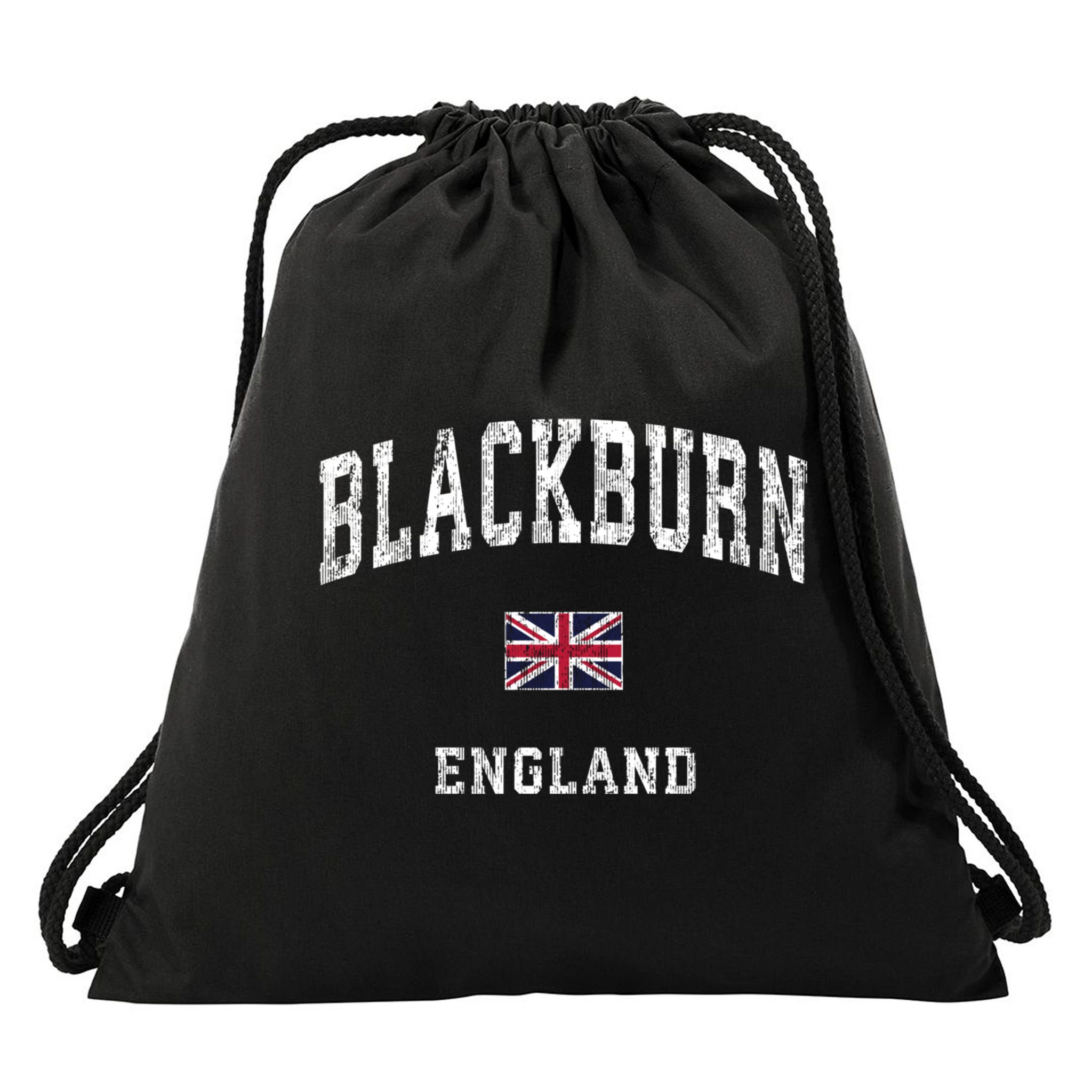 Blackburn England Vintage Athletic Sports Drawstring Bag