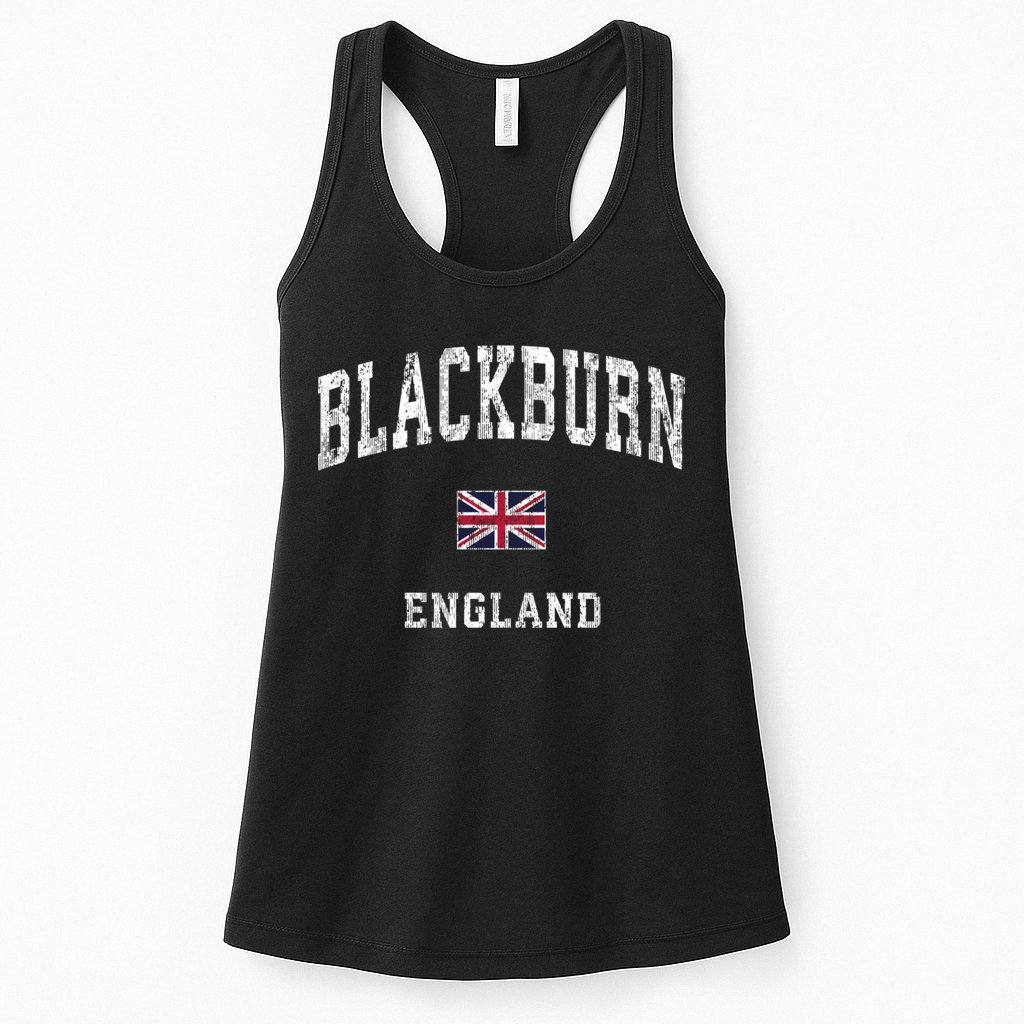 Blackburn England Vintage Athletic Sports Womens Tank Top