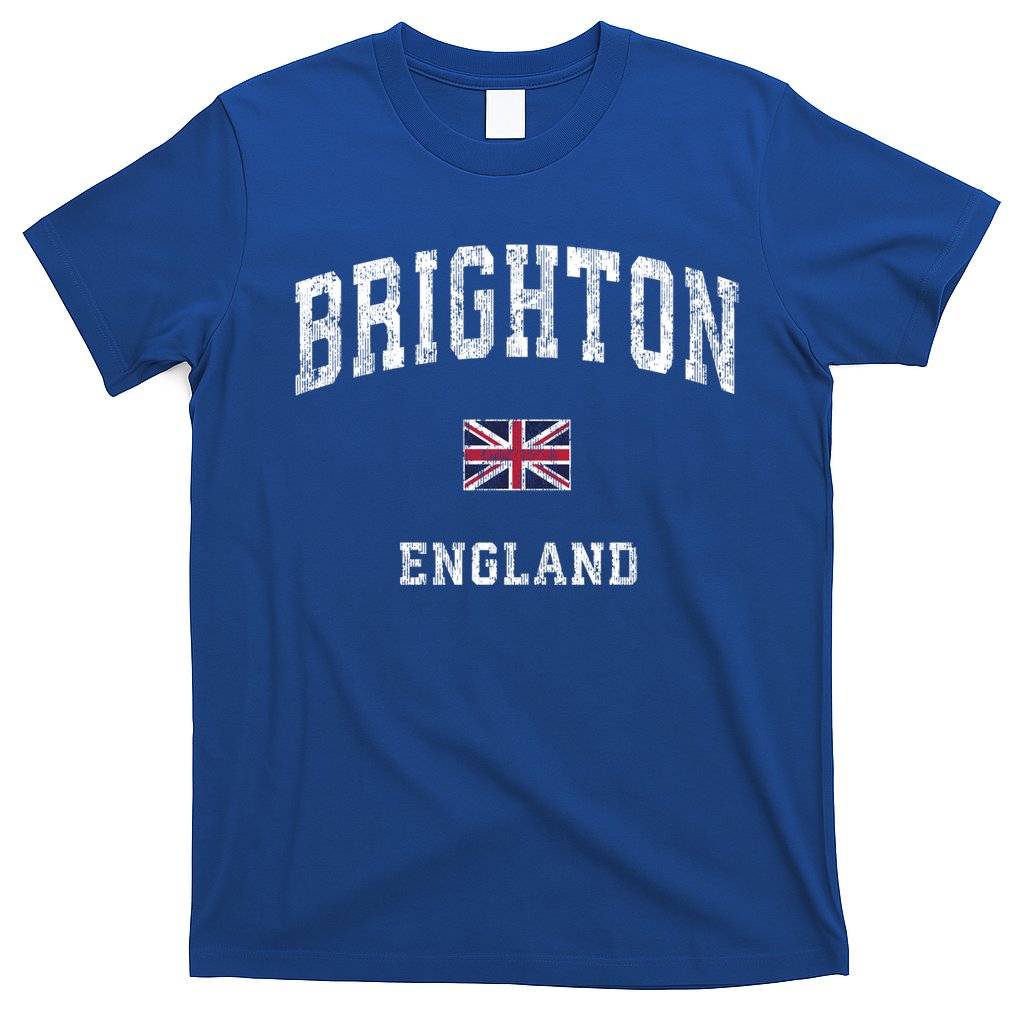 Brighton England Vintage Athletic Sports Design Cool Gift T-Shirt