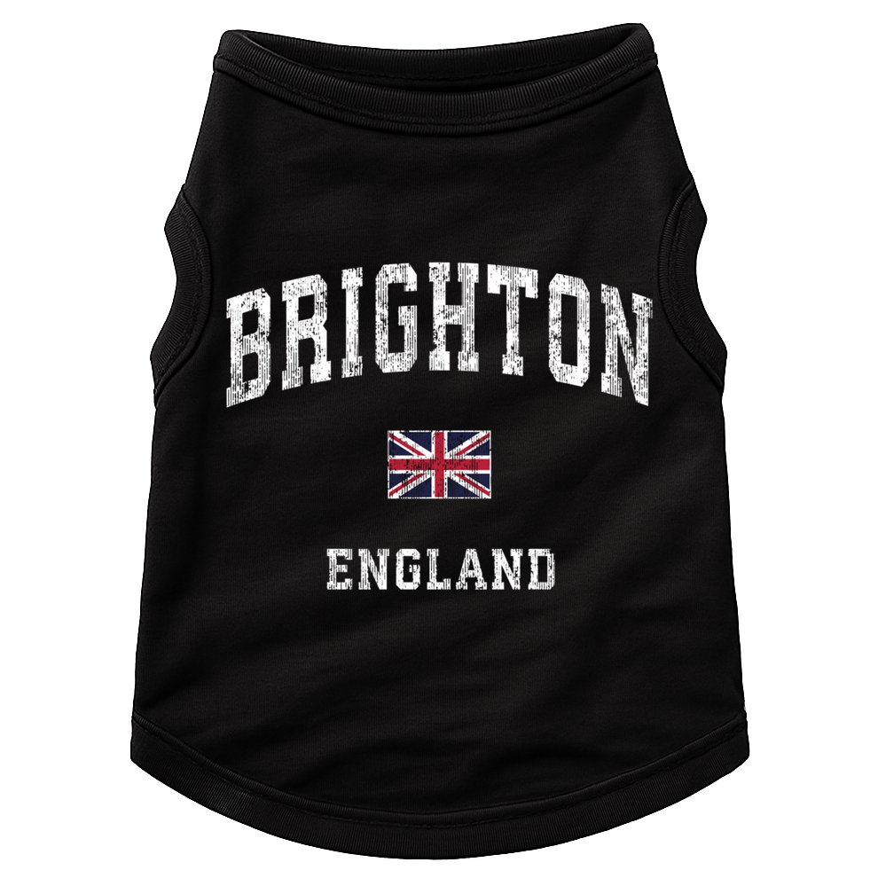 Brighton England Vintage Athletic Sports Design Gift Doggie Tank