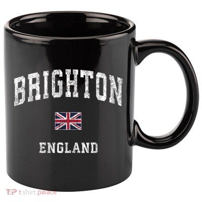 Brighton England Vintage Athletic Sports Design Gift 11oz C Handle Ceramic Mug