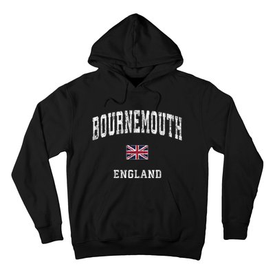 Bournemouth England Vintage Athletic Sports Design Hoodie