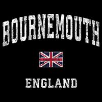 Bournemouth England Vintage Athletic Sports Design Hoodie