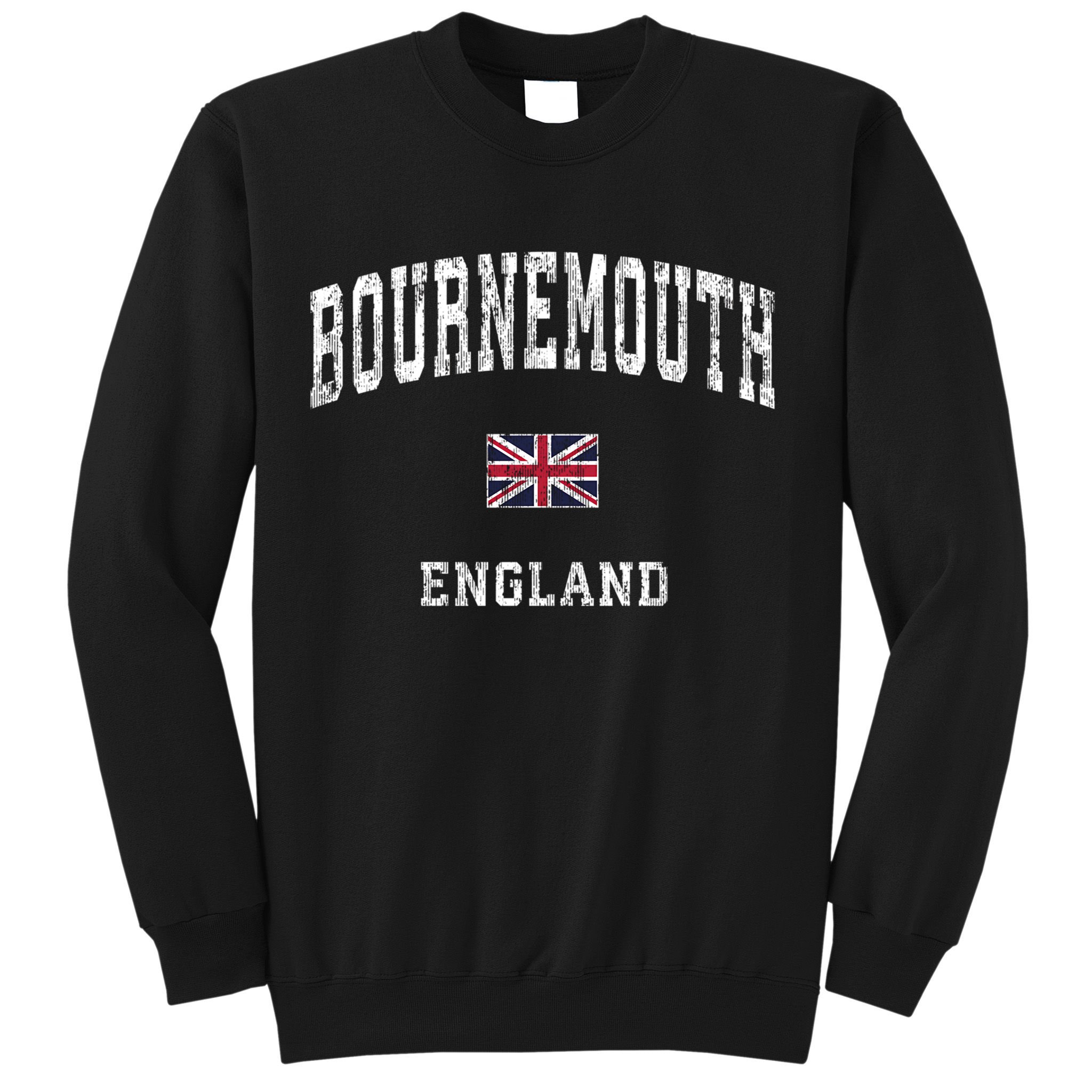Bournemouth England Vintage Athletic Sports Design Sweatshirt
