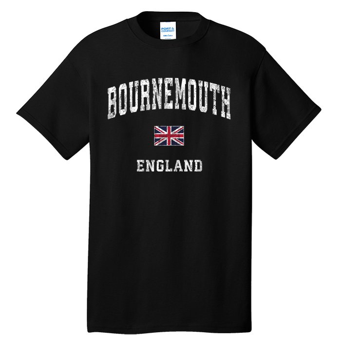 Bournemouth England Vintage Athletic Sports Design Tall T-Shirt