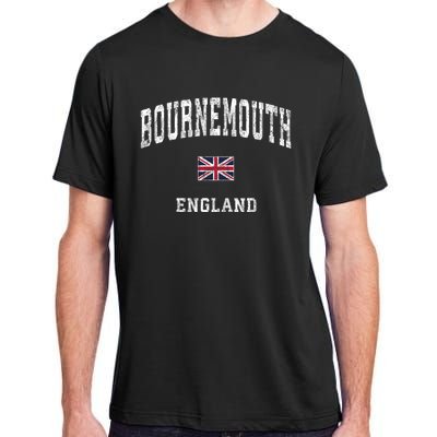 Bournemouth England Vintage Athletic Sports Design Adult ChromaSoft Performance T-Shirt