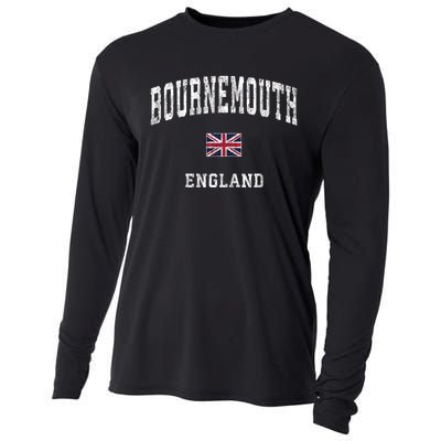 Bournemouth England Vintage Athletic Sports Design Cooling Performance Long Sleeve Crew