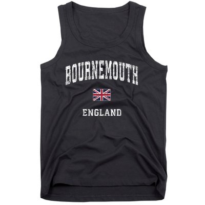 Bournemouth England Vintage Athletic Sports Design Tank Top