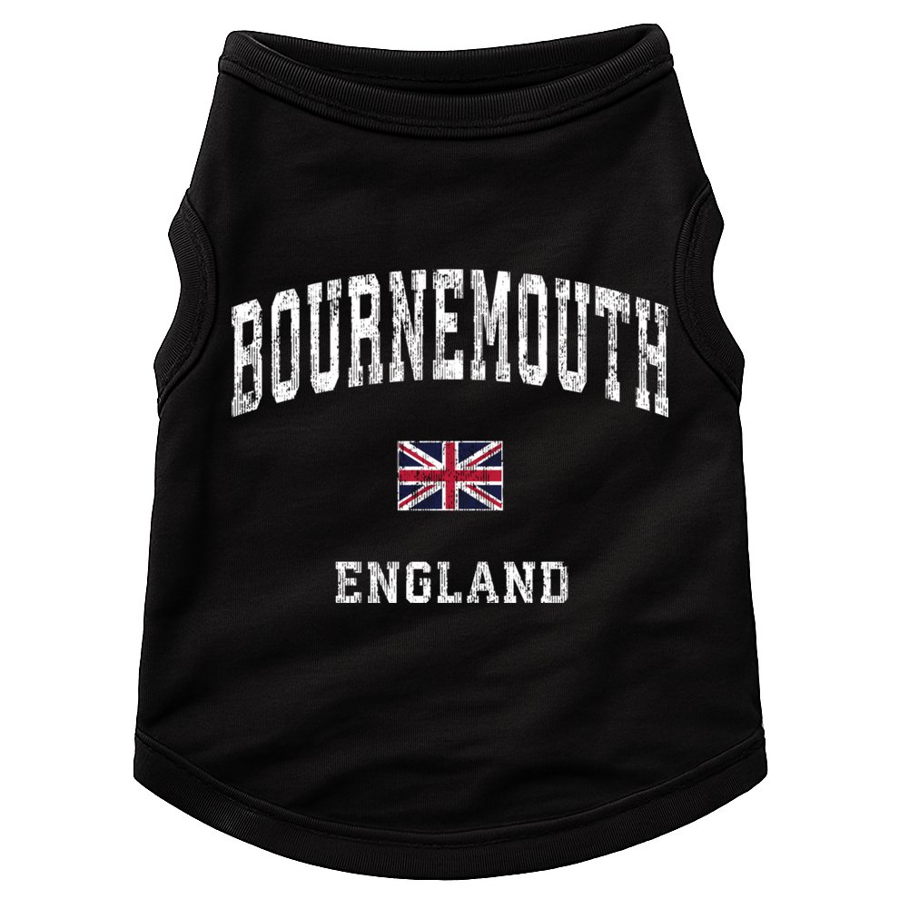 Bournemouth England Vintage Athletic Sports Doggie Tank