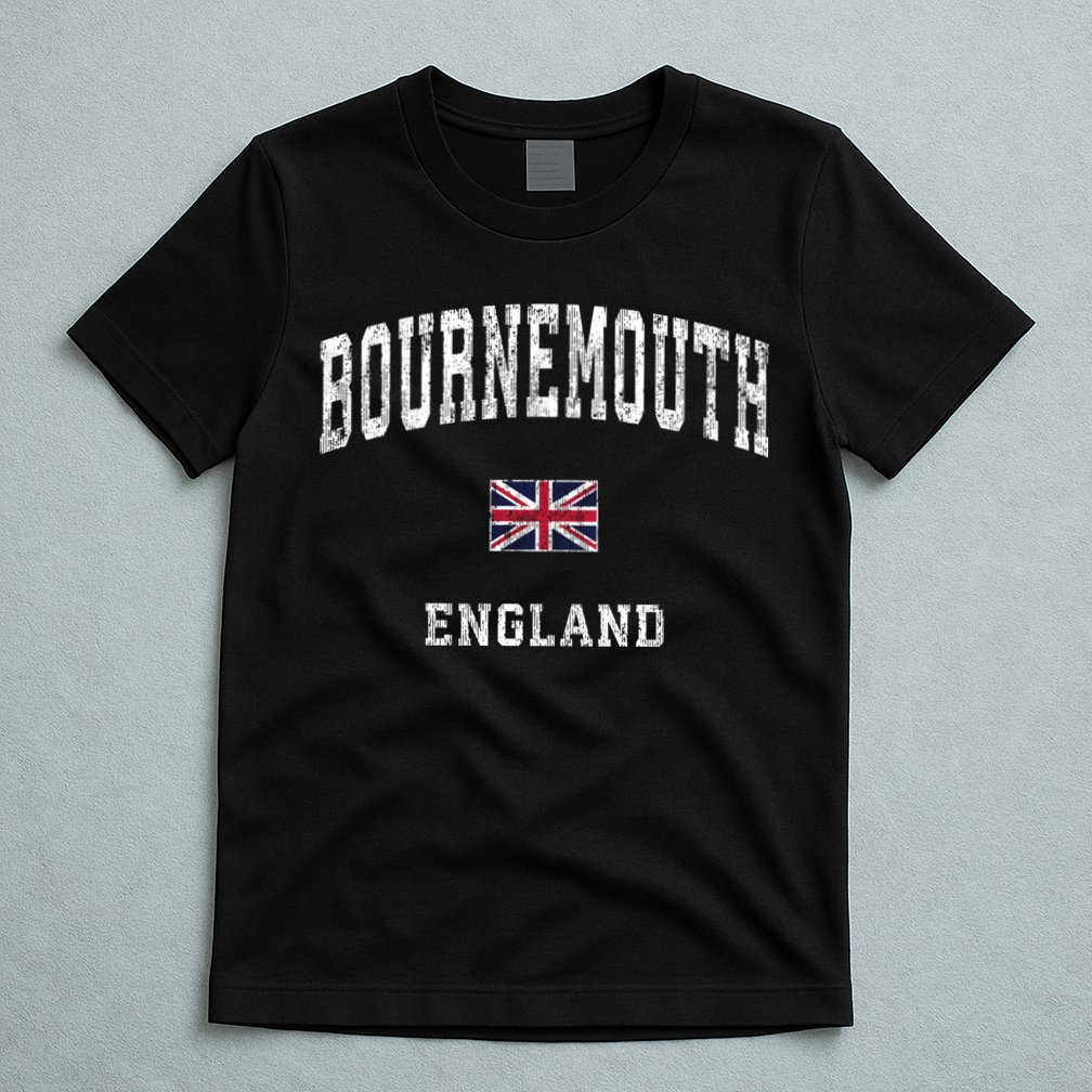 Bournemouth England Vintage Athletic Sports T-Shirt