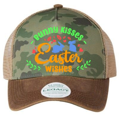 Bunny Easter Wishes Rabbit Owner Lover Gift Legacy Tie Dye Trucker Hat