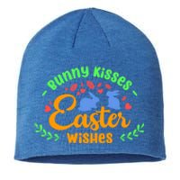 Bunny Easter Wishes Rabbit Owner Lover Gift Sustainable Beanie