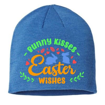 Bunny Easter Wishes Rabbit Owner Lover Gift Sustainable Beanie