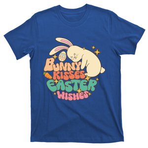 Bunny Easter Wishes Retro Groovy Rabbit Easter Day Great Gift T-Shirt