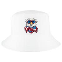 Bald Eagle With American Flag IA Cool Comfort Performance Bucket Hat