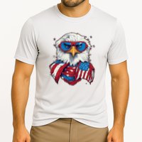 Bald Eagle With American Flag IA Cooling Performance Crew T-Shirt