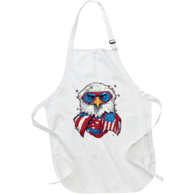 Bald Eagle With American Flag IA Apron
