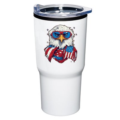 Bald Eagle With American Flag IA Tumbler