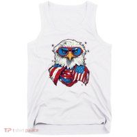 Bald Eagle With American Flag IA Tank Top