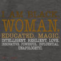 Black Educated Woman Quote Vector Backpack