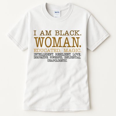 Black Educated Woman Quote Tall T-Shirt