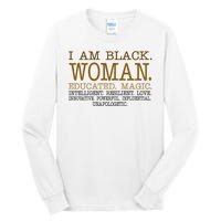 Black Educated Woman Quote Tall Long Sleeve T-Shirt