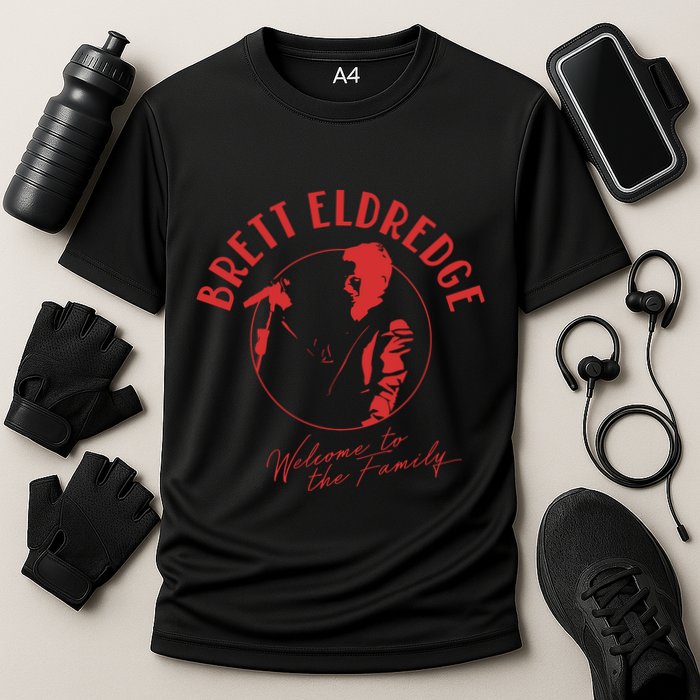 Brett Eldredge Welcome To The Family Cooling Performance Crew T-Shirt