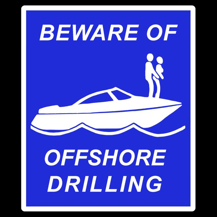 Beware Of Offshore Drilling Funny Boat Women's Crop Top Tee