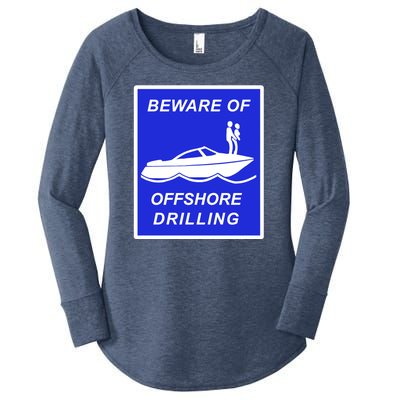 Beware Of Offshore Drilling Funny Boat Women's Perfect Tri Tunic Long Sleeve Shirt