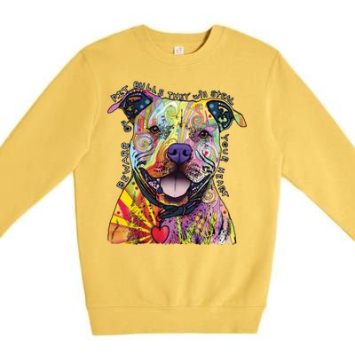 Beware of Pit Bulls - Dog - Dean Russo Premium Crewneck Sweatshirt