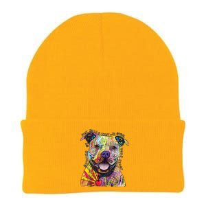 Beware of Pit Bulls - Dog - Dean Russo Knit Cap Winter Beanie