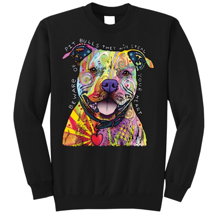 Beware of Pit Bulls - Dog - Dean Russo Sweatshirt