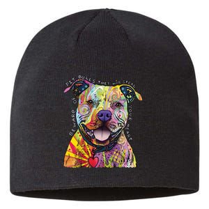 Beware of Pit Bulls - Dog - Dean Russo Sustainable Beanie