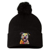 Beware of Pit Bulls - Dog - Dean Russo Pom Pom 12in Knit Beanie