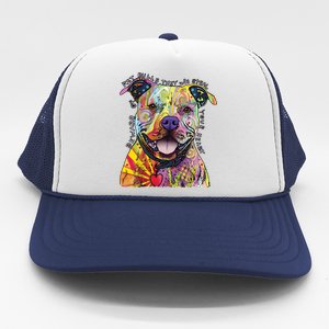 Beware of Pit Bulls - Dog - Dean Russo Trucker Hat