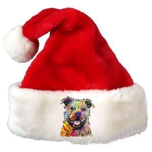 Beware of Pit Bulls - Dog - Dean Russo Premium Christmas Santa Hat