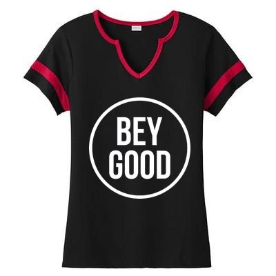 Bey Good Circle Logo Ladies Halftime Notch Neck Tee