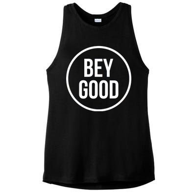 Bey Good Circle Logo Ladies PosiCharge Tri-Blend Wicking Tank