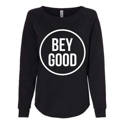 Bey Good Circle Logo Womens California Wash Sweatshirt