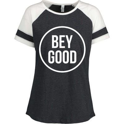 Bey Good Circle Logo Enza Ladies Jersey Colorblock Tee