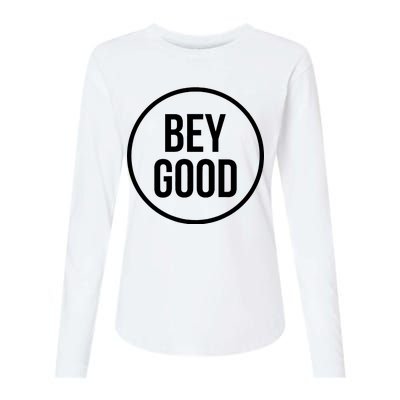 Bey Good Circle Logo Womens Cotton Relaxed Long Sleeve T-Shirt