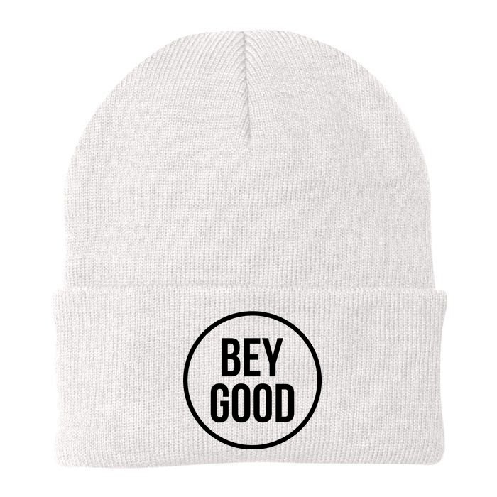 Bey Good Circle Logo Knit Cap Winter Beanie